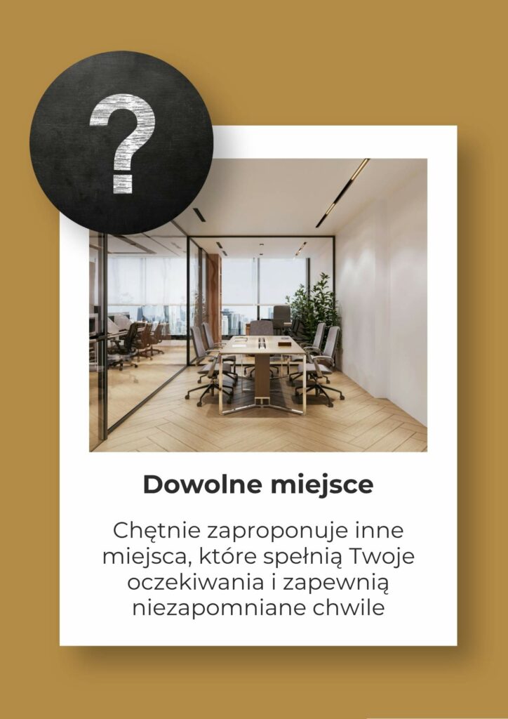 Wizytówka dowolne miejsce i współpraca z ANQ Events